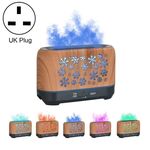 Umidificatore per lampada affumicata con incenso a fiamma di simulazione colorata per la casa, modello: senza telecomando (spina del Regno Unito)