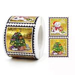 3 pezzi adesivi decorativi natalizi adesivi per etichette regalo di festa, dimensioni: 38x38 mm (K-220 R1)