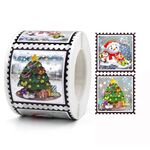 3 pezzi adesivi decorativi natalizi adesivi per etichette regalo di festa, dimensioni: 38x38 mm (K-221 R1)
