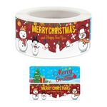 10 PCS Adesivi di Natale Giocattoli per bambini Holiday Cartoon Tabel, Dimensioni: 25x75mm (K-232)