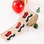 2 PZ 5m x 6cm Nastro Natalizio Imitazione Nastro Decorazione Regalo (E - Pantaloni Rossi e Scarpe Nere)