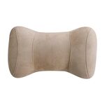 Cuscino per dormire del sedile della colonna vertebrale cervicale del poggiatesta del cotone di memoria dell'automobile (beige)