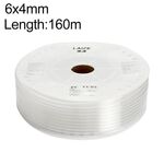 Tubo in PU flessibile per aria compressa per compressore pneumatico LAIZE, specifica: 6x4 mm, 160 m (trasparente)