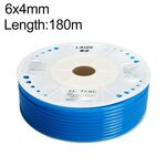 Tubo in PU flessibile per aria compressa per compressore pneumatico LAIZE, specifica: 6x4 mm, 180 m (blu)
