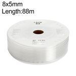 Tubo in PU flessibile per aria compressa con compressore pneumatico LAIZE, specifica: 8x5 mm, 88 m (trasparente)