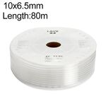 Tubo in PU flessibile per aria compressa per compressore pneumatico LAIZE, specifica: 10x6,5 mm, 80 m (trasparente)