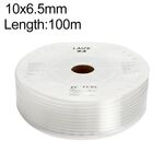 Tubo in PU flessibile per aria compressa per compressore pneumatico LAIZE, specifica: 10x6,5 mm, 100 m (trasparente)