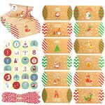 2 set 24 pezzi / set scatole di caramelle natalizie (corda di cotone)