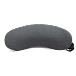 Cuscino per colonna vertebrale lombare in memory foam Cuscino lombare per dormire per donne incinte (mezzaluna grigio scuro)