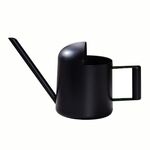 Annaffiatoio in acciaio inossidabile da 300 ml con beccuccio lungo (nero)