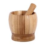 Agitatore per alimenti in bambù per aglio da cucina senza coperchio (grande)