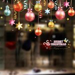 3PCS Babbo Natale appeso adesivi negozio finestra porta di vetro adesivi murali soggiorno(6309)