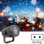 Luce del proiettore del fiocco di neve della decorazione di Natale girevole del LED KD-1001, specifica: spina di UE