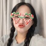 Fermaglio per capelli natalizio personalizzato con occhiali strani di Natale da 2 pezzi, colore: regalo d'amore