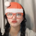 Fermaglio per capelli natalizio personalizzato con occhiali strani di Natale da 2 pezzi, colore: cappello di Natale in peluche