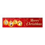 Forniture per decorazioni per feste con striscione per patio natalizio 50 x 250 cm (stile 13)