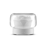 Umidificatore a tempo con diffusore per aromaterapia alla rosa da 400 ml con luce a sette colori, spina CN (bianca)