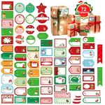 2 set 72 pezzi / set adesivi di chiusura confezione confezione regalo adesivi natalizi