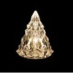 6 pezzi albero di Natale iceberg diamante cristallo luci decorative luce ambientale ornamenti acrilici, colore: luce bianca calda