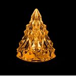 6 PZ Albero Di Natale Iceberg Diamante Luci Di Cristallo Decorativo Luce Ambientale Ornamenti Acrilici, Colore: Luce Gialla