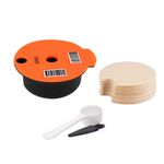 Filtro per caffè riutilizzabile ICafilas YB01, colore: arancione + 50 carta da filtro (60 ml)