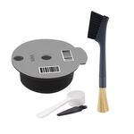 Filtro per caffè riutilizzabile ICafilas YB01, colore: grigio + pennello a doppia testa (60 ml)