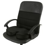 Cuscino in gel per ufficio Beauty Glutei Cuscino anti-emorroide (tessuto a rete nero)