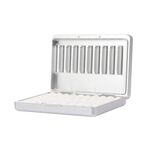 Per portasigarette antipolvere in lega di alluminio serie IQOS, capacità: 20 pezzi (argento)