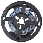 Bare Board 5050 SMD RGB LED Rope Light, 30 LED/m, Lunghezza: 2m, 12V 2A 100-240V, con telecomando a 24 tasti (spina USA)