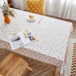 Tovaglia da scrivania da tavolo impermeabile in carta PVC da fattoria rurale, dimensioni: 80x120 cm (pesca)