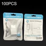 100PCS XC-0014 Sacchetti per imballaggio cavo dati USB Pearl Light Borsa a chiusura lampo, dimensioni: 9x16 cm (blu)