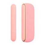 Per IQOS ILUMA Scomparto di ricarica per portasigarette elettronico in silicone con coperchio laterale (rosa)