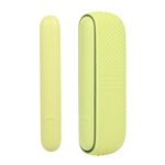 Per IQOS ILUMA Custodia per sigaretta elettronica in silicone Scomparto di ricarica con coperchio laterale (giallo)