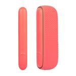 Per IQOS ILUMA Scomparto di ricarica per portasigarette elettronico in silicone con coperchio laterale (arancione)