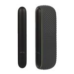 Per IQOS ILUMA Scomparto di ricarica per portasigarette elettronico in silicone con coperchio laterale (grigio scuro)