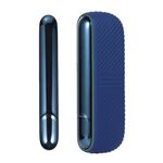 Per IQOS ILUMA Scomparto di ricarica per portasigarette elettronico in silicone con coperchio laterale (blu navy)