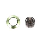 Per IQOS ILUMA / Prime Tappo per sigaretta elettronica Rod Single Five Rings con strumento di rimozione per sostituire il tappo colorato (Green Plain)