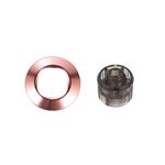Per IQOS ILUMA / Prime Tappo per sigaretta elettronica Rod Single Five Rings con strumento di rimozione per sostituire il tappo colorato (Rose Pink Plain)