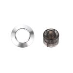 Per IQOS ILUMA / Prime Tappo per sigaretta elettronica Rod Single Five Rings con strumento di rimozione per sostituire il tappo colorato (Silver Plain)