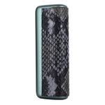 Custodia protettiva per sigaretta elettronica in pelle PU IQOS ILUMA Prime (modello serpente grigio scuro)
