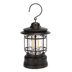 AOTU YT1030 Lampada portatile di emergenza con luce da campeggio retrò per esterni (nera)