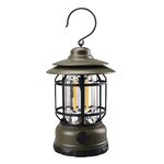 AOTU YT1030 Lampada portatile di emergenza con luce da campeggio retrò per esterni (verde)