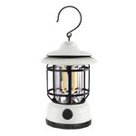 AOTU YT1030 Lampada portatile di emergenza con luce da campeggio retrò per esterni (bianca)