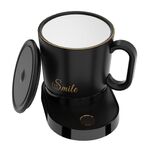 IDZ011 Caricatore wireless per telefono da tavolo Tazza con agitazione intelligente Tazza da caffè con agitazione automatica (nero)