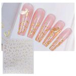 TH-760 10 pezzi Adesivo posteriore trasparente satinato Adesivo per nail art sbavato abbronzante