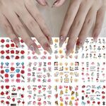 5pcs adesivi per nail art piccoli adesivi acchiappasogni freschi (BN2533-2544)