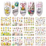 5pcs adesivi per nail art piccoli adesivi acchiappasogni freschi (BN1249-1260)