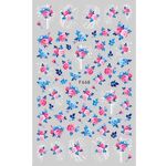 10pcs 3D Adesivo Farfalla Retro Colore Rosa Nail Art Sticker (F-668)