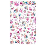 10pcs 3D Adesivo Farfalla Retro Rosa Color Nail Art Sticker (F-666)