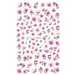 10pcs 3D Adesivo Farfalla Retro Colore Rosa Nail Art Sticker (F-670)
